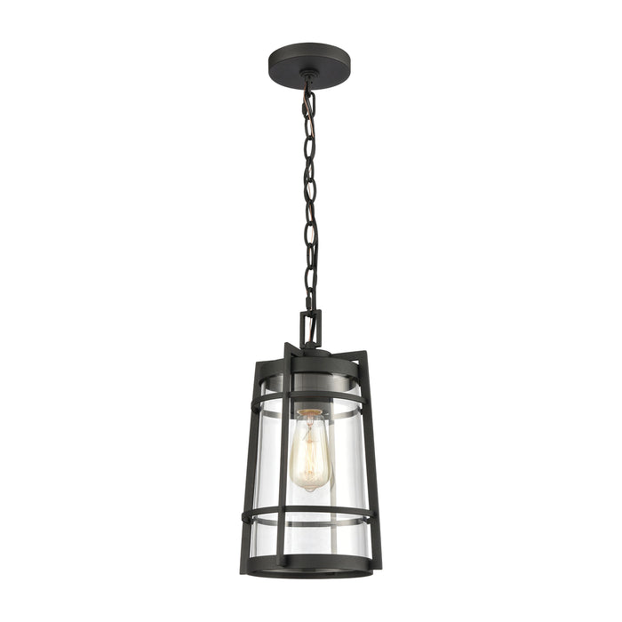 Crofton 8'' Wide 1-Light Outdoor Pendant - Charcoal