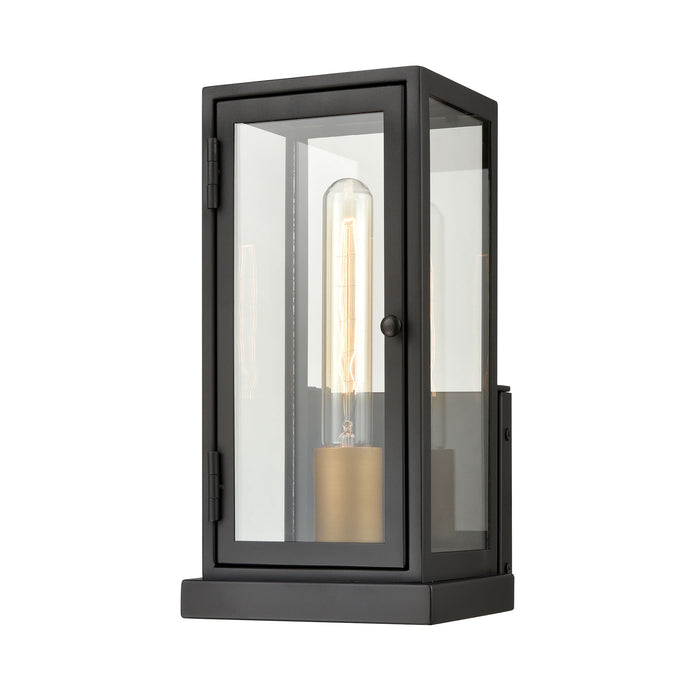 Foundation 12'' High 1-Light Outdoor Sconce - Matte Black