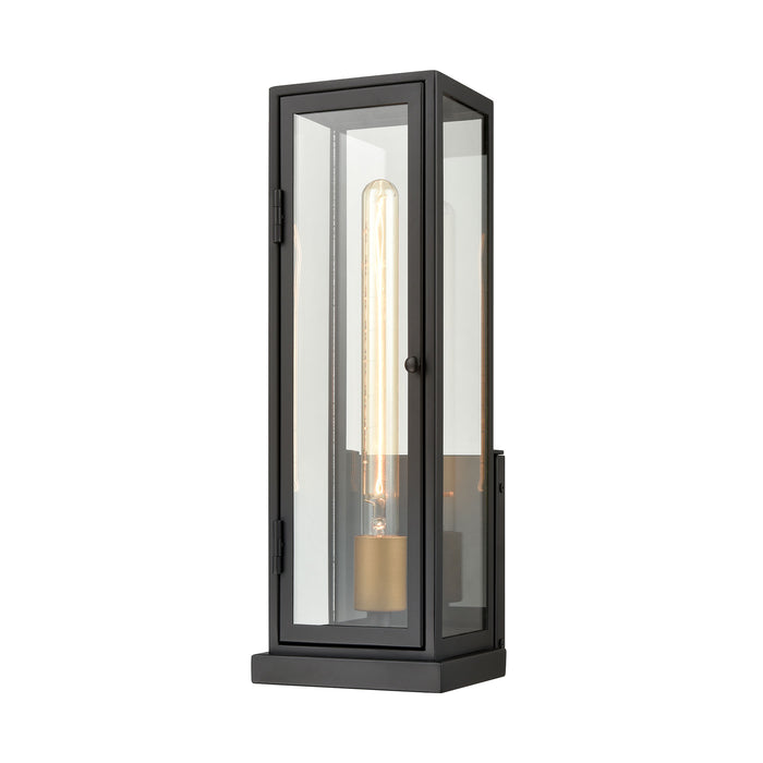 Foundation 17'' High 1-Light Outdoor Sconce - Matte Black