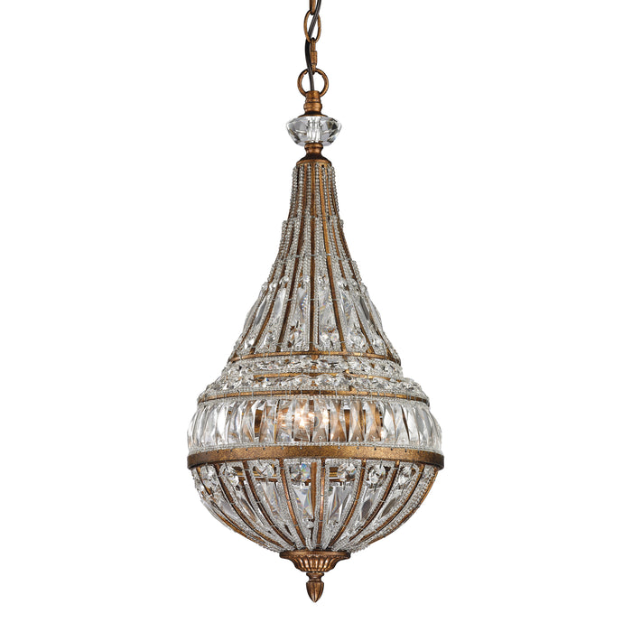 Empire 11'' Wide 3-Light Mini Pendant - Mocha