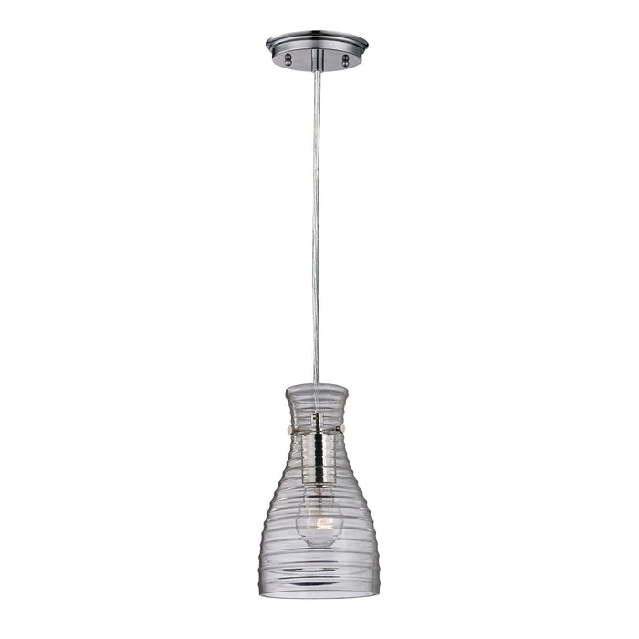 Strata 6'' Wide 1-Light Mini Pendant - Polished Chrome