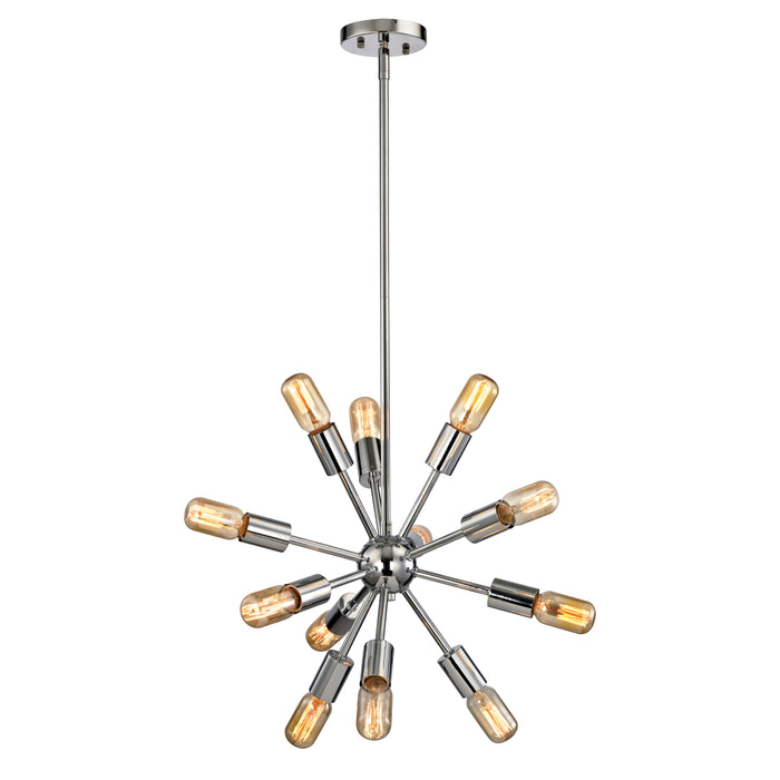 Delphine 16'' Wide 12-Light Chandelier - Polished Chrome