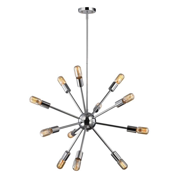 Delphine 27'' Wide 12-Light Chandelier - Polished Chrome