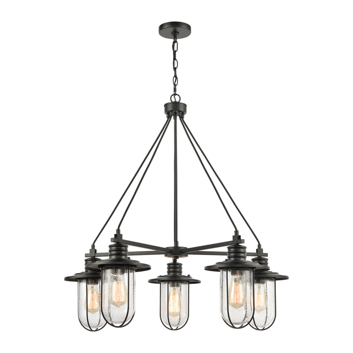 Lakeshore Drive 33'' Wide 5-Light Chandelier - Matte Black