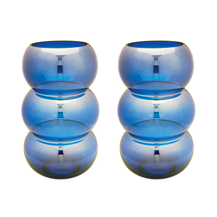 Cobalt Ring Votives (Set of 2)