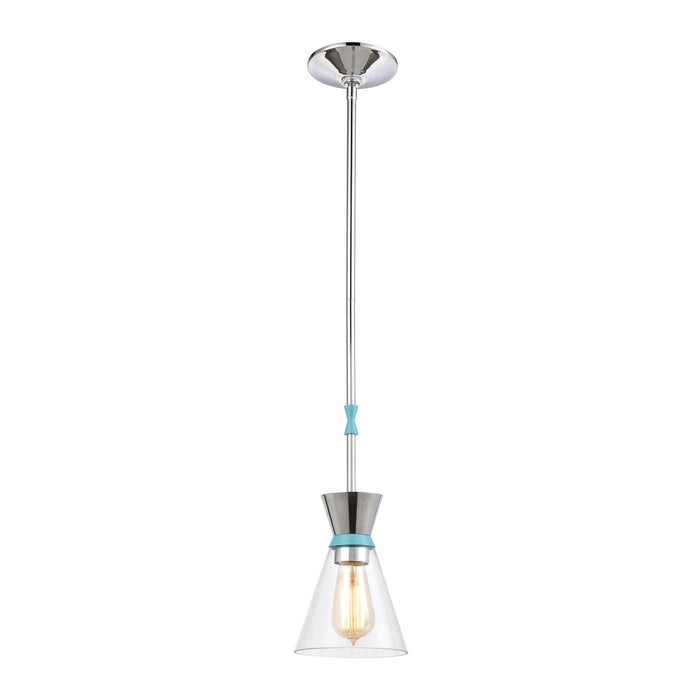 Modley 6'' Wide 1-Light Mini Pendant - Polished Chrome