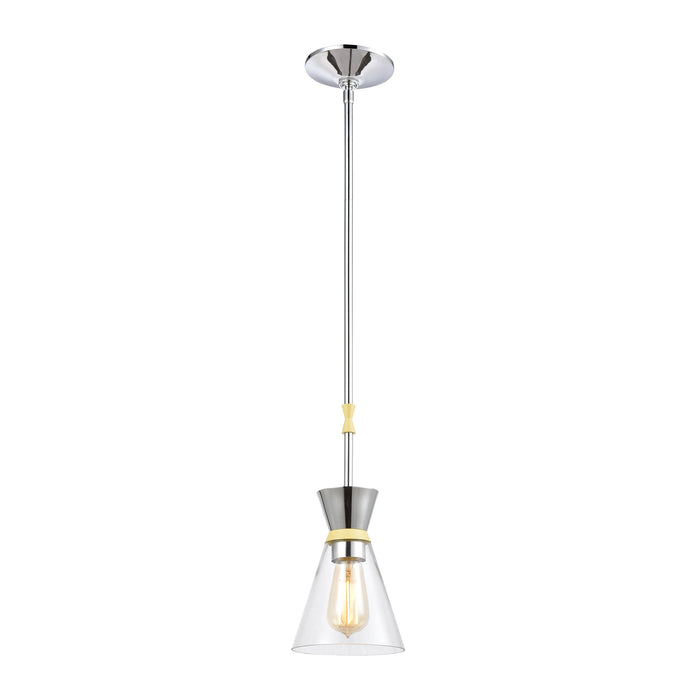 Modley 6'' Wide 1-Light Mini Pendant - Polished Chrome