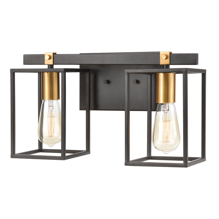 Cloe 16'' Wide 2-Light Vanity Light - Matte Black