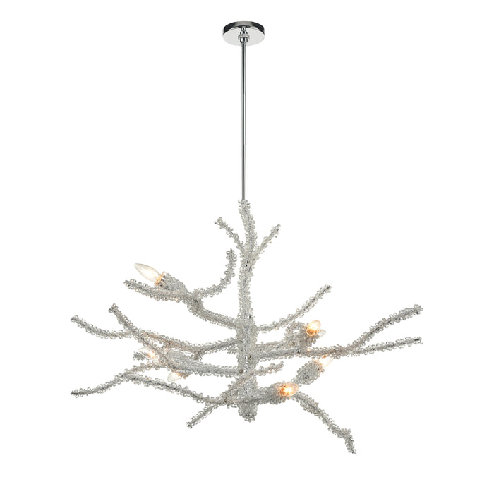 Winter's Spray 39'' Wide 8-Light Chandelier - Polished Chrome