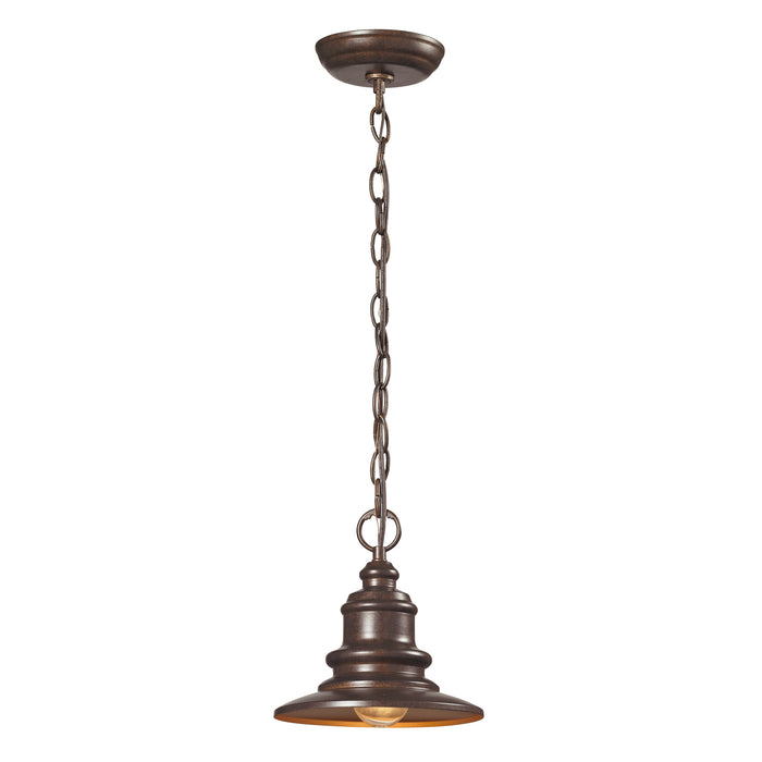 Marina 8'' Wide 1-Light Outdoor Pendant - Hazelnut Bronze