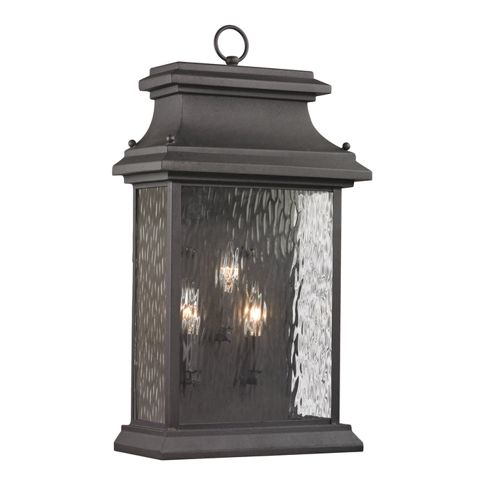 Forged Provincial 23'' High 3-Light Outdoor Sconce - Charcoal