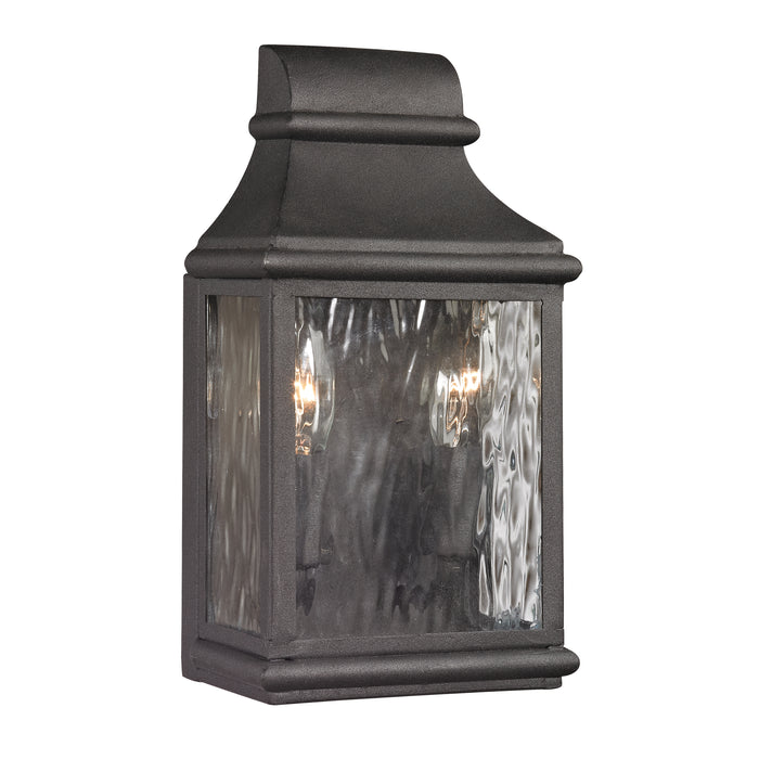 Forged Jefferson 11'' High 2-Light Outdoor Sconce - Charcoal