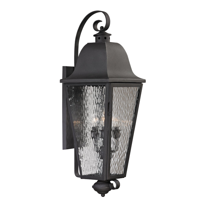 Forged Brookridge 37'' High 4-Light Outdoor Sconce - Charcoal