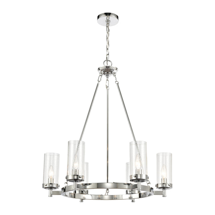 Melinda 26'' Wide 6-Light Chandelier - Polished Chrome