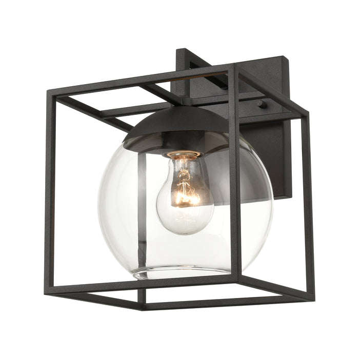 Cubed 11'' High 1-Light Outdoor Sconce - Charcoal