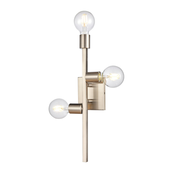 Attune 19'' High 3-Light Sconce - Satin Nickel