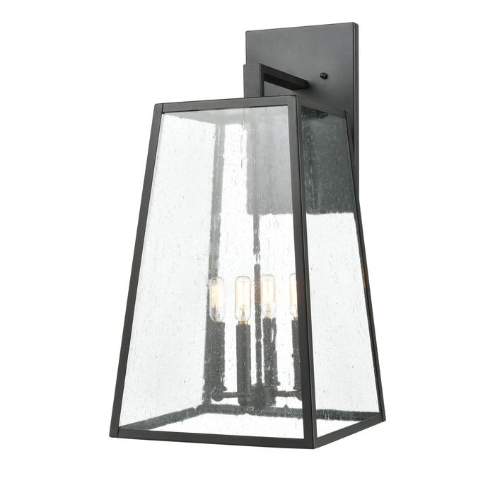 Meditterano 27'' High 4-Light Outdoor Sconce - Matte Black