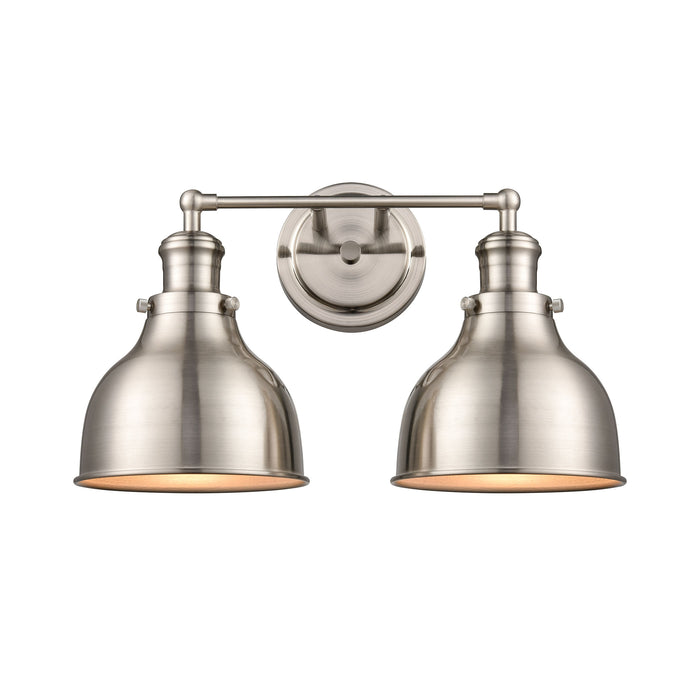 Haralson 17'' Wide 2-Light Vanity Light - Satin Nickel