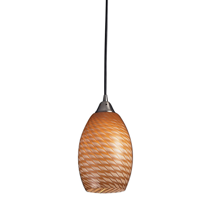 Mulinello 6'' Wide 1-Light Mini Pendant - Satin Nickel