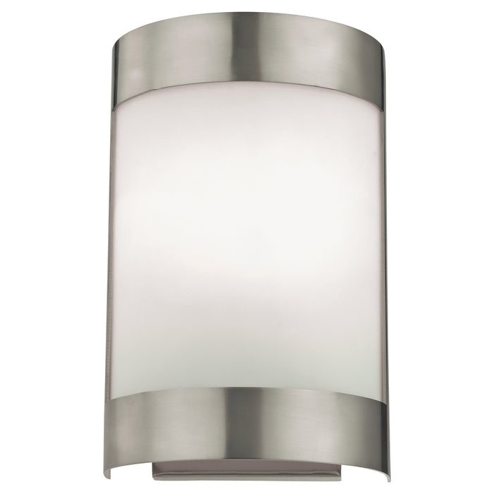 Wall Sconces 10'' High 1-Light Sconce - Brushed Nickel