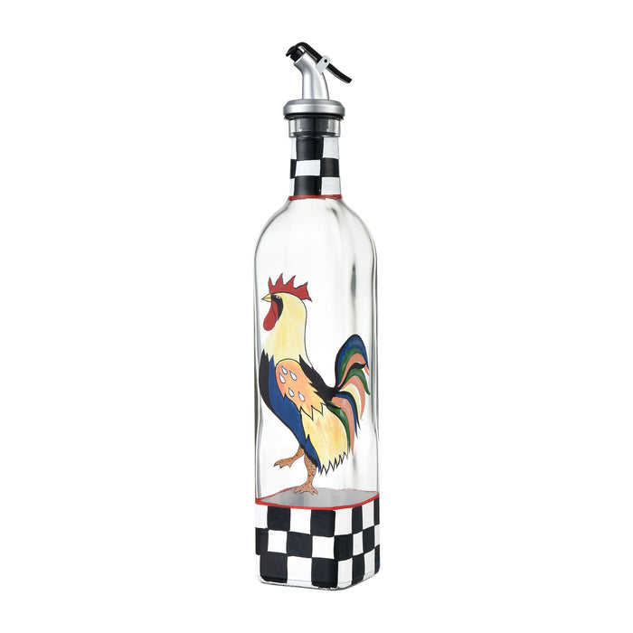 Rooster Oil and Vinegar Bottle