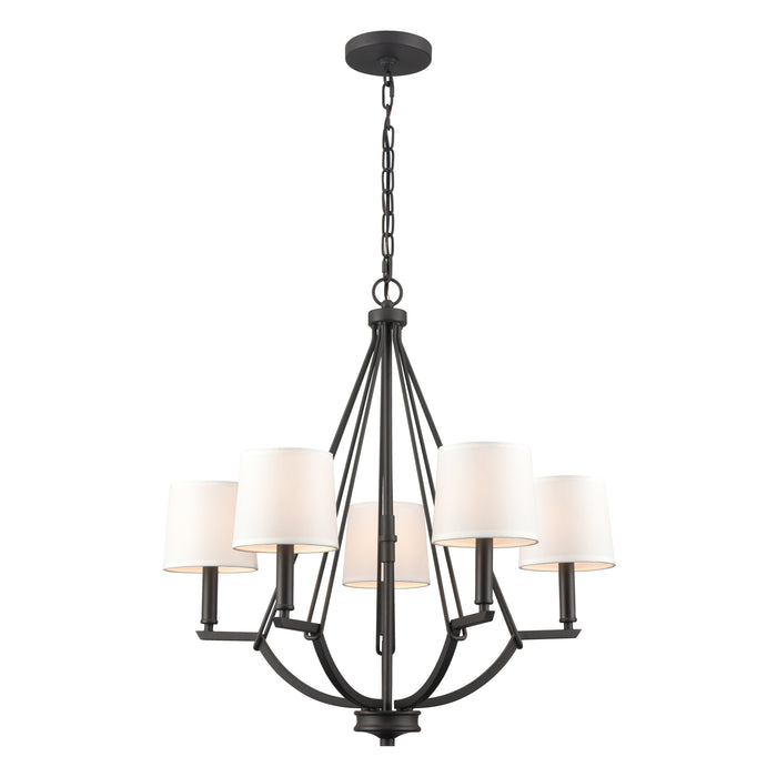 Robinson 26'' Wide 5-Light Chandelier - Matte Black