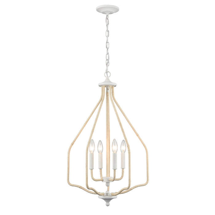 Breezeway 17.75'' Wide 4-Light Pendant - White Coral