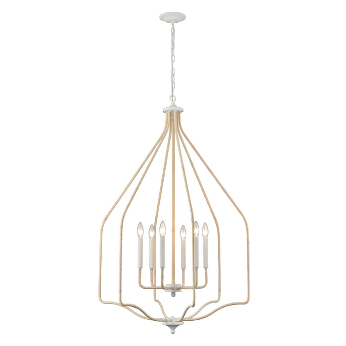 Breezeway 28'' Wide 6-Light Pendant - White Coral