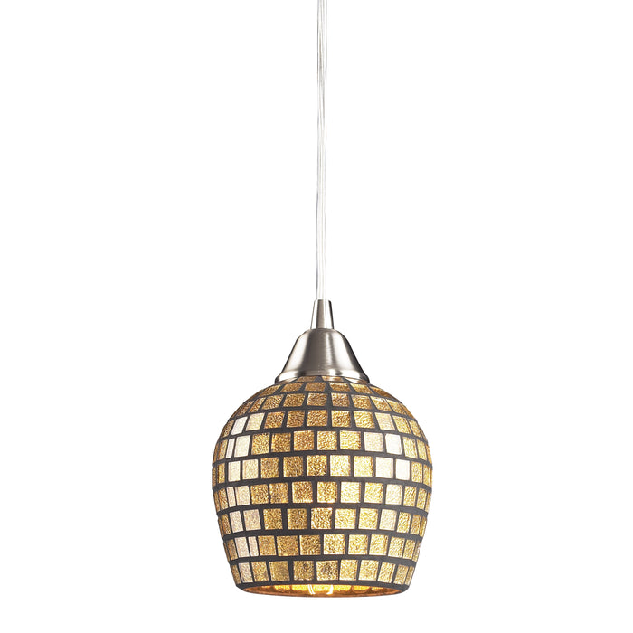 Fusion 5'' Wide 1-Light Mini Pendant - Satin Nickel