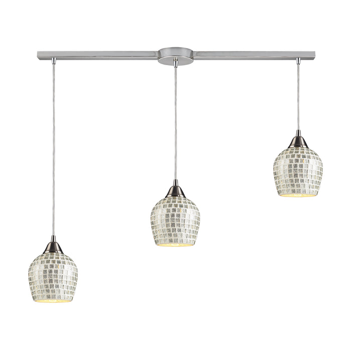 Fusion 36'' Wide 3-Light Multi Pendant - Satin Nickel