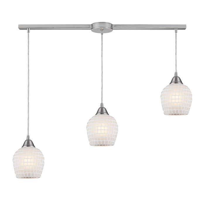 Fusion 36'' Wide 3-Light Multi Pendant - Satin Nickel