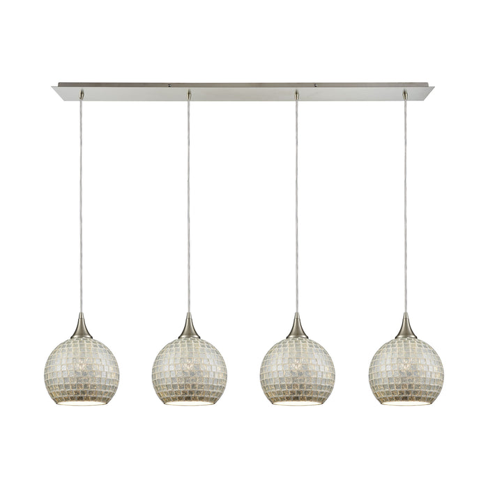 Fusion 46'' Wide 4-Light Multi Pendant - Satin Nickel