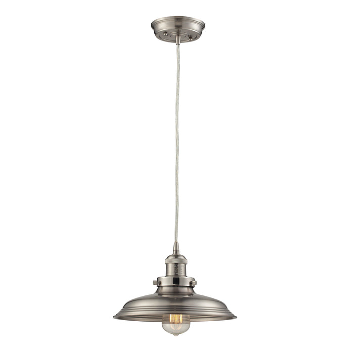 Newberry 11'' Wide 1-Light Mini Pendant - Satin Nickel