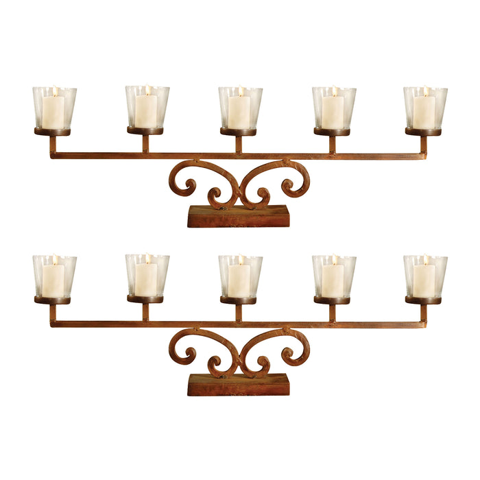 Prairie Votive Mantle Lighting (Set of 2)