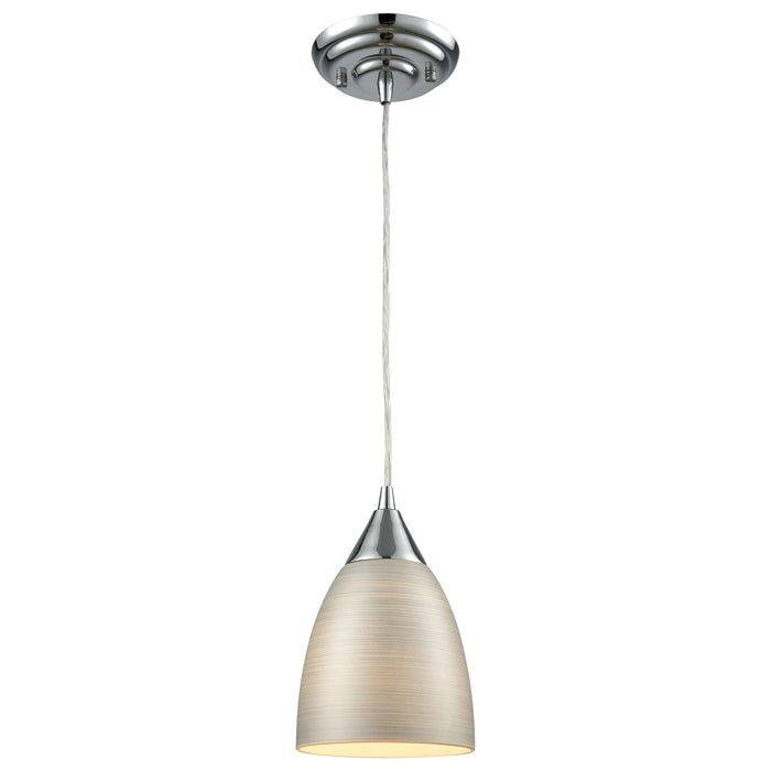 Merida 6'' Wide 1-Light Mini Pendant - Polished Chrome