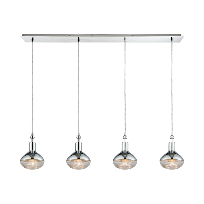 Ravette 46'' Wide 4-Light Mini Pendant - Polished Chrome