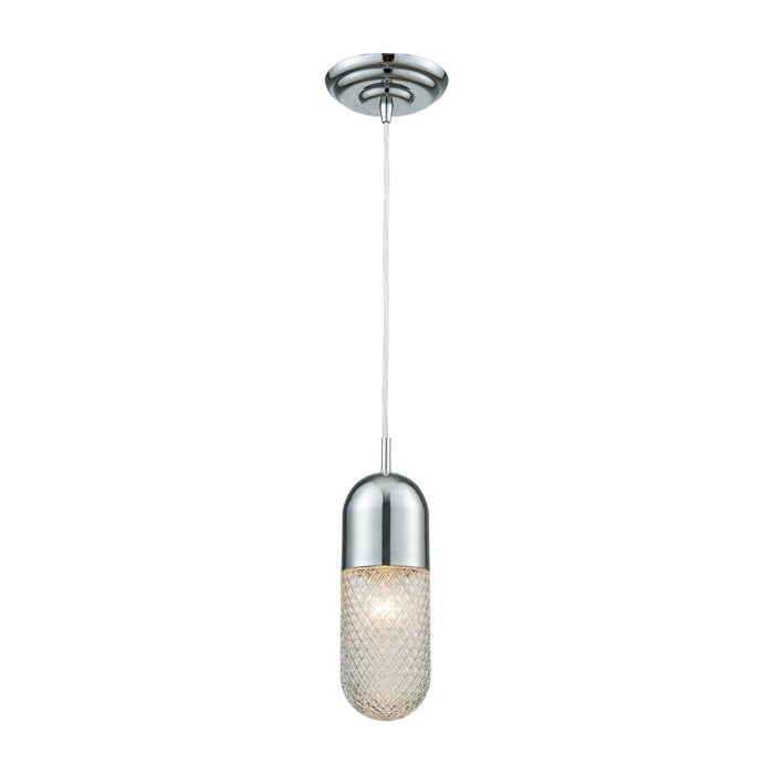 Capsula 4'' Wide 1-Light Mini Pendant - Polished Chrome