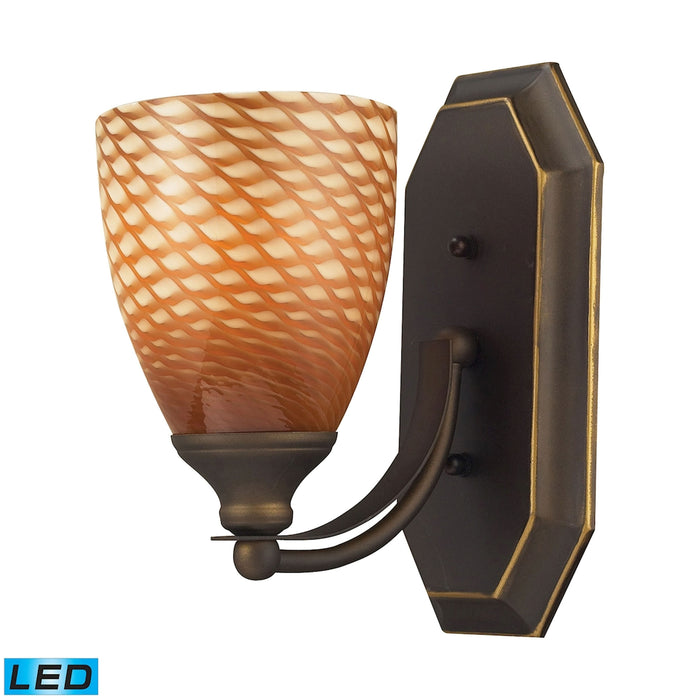 Mix and Match Vanity 5'' Wide 1-Light Vanity Light - Aged Bronze