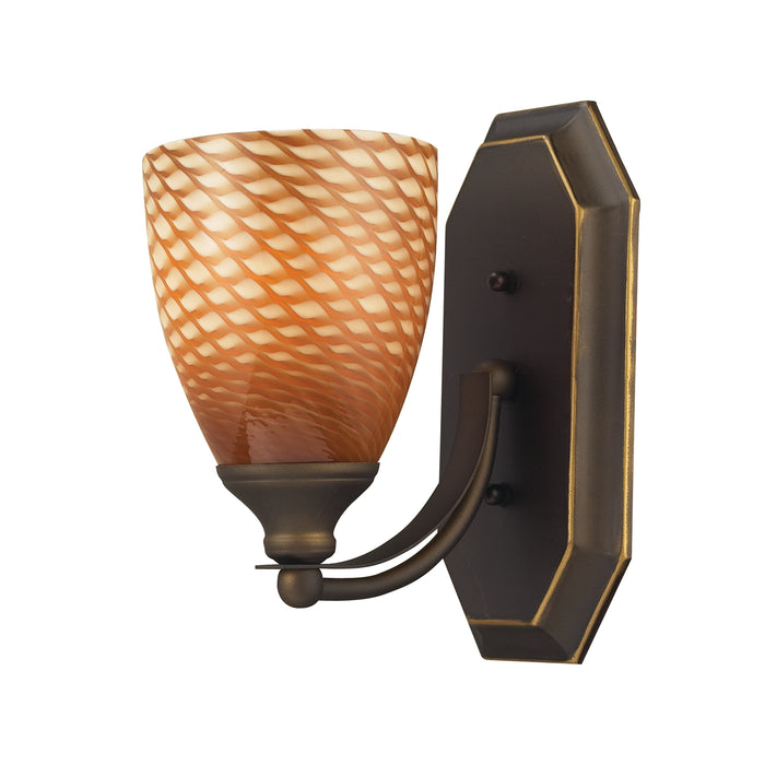 Mix and Match Vanity 5'' Wide 1-Light Vanity Light - Aged Bronze