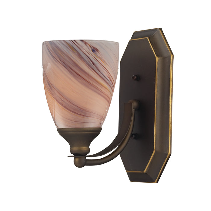 Mix and Match Vanity 5'' Wide 1-Light Vanity Light - Aged Bronze