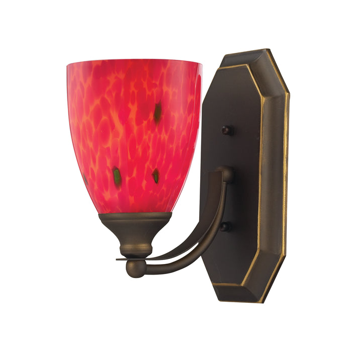 Mix and Match Vanity 5'' Wide 1-Light Vanity Light - Aged Bronze