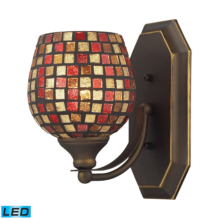 Mix and Match Vanity 5'' Wide 1-Light Vanity Light - Aged Bronze