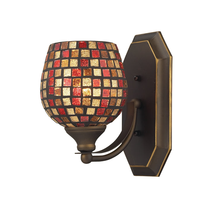 Mix and Match Vanity 5'' Wide 1-Light Vanity Light - Aged Bronze