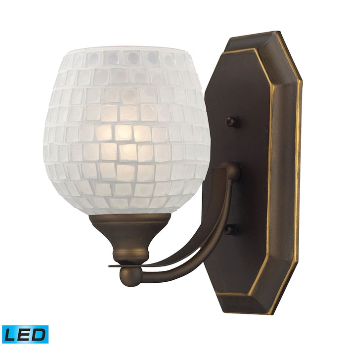 Mix and Match Vanity 5'' Wide 1-Light Vanity Light - Aged Bronze