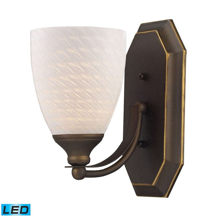 Mix and Match Vanity 5'' Wide 1-Light Vanity Light - Aged Bronze