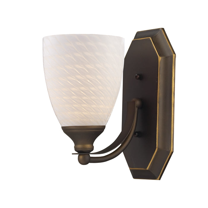 Mix and Match Vanity 5'' Wide 1-Light Vanity Light - Aged Bronze