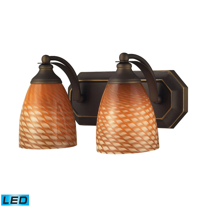 Mix and Match Vanity 14'' Wide 2-Light Vanity Light - Aged Bronze