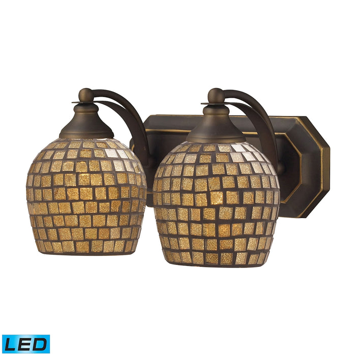 Mix and Match Vanity 14'' Wide 2-Light Vanity Light - Aged Bronze