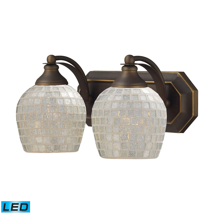 Mix and Match Vanity 14'' Wide 2-Light Vanity Light - Aged Bronze