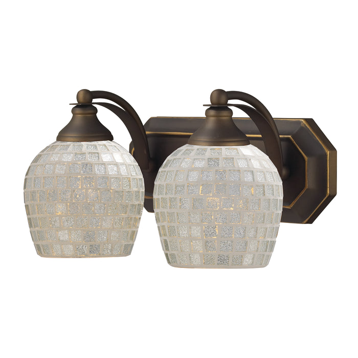 Mix and Match Vanity 14'' Wide 2-Light Vanity Light - Aged Bronze